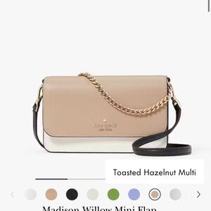 Kate Spade Tan Crossbody Bag with Chain Detail
